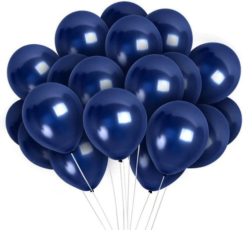 Treasures Gifted Navy Blue Balloons, 72 Pack, 12 Inch Latex for Graduation Party Decorations