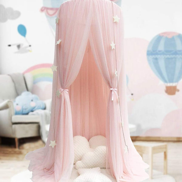 OldPAPA Bed Canopy for Girls - Princess Bed Canopy Mosquito Net Nursery