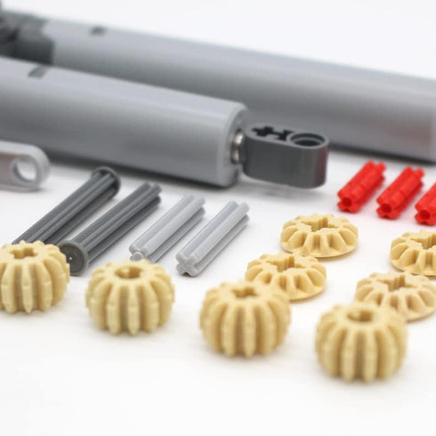 22PCS Hydraulic Pump Kit for Technic Parts, Compatible with Mainstream Technic Parts for Building Blocks