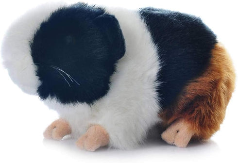 8 Inch Black and Orange Guinea Pig Plush Toy Stuffed Animal Doll