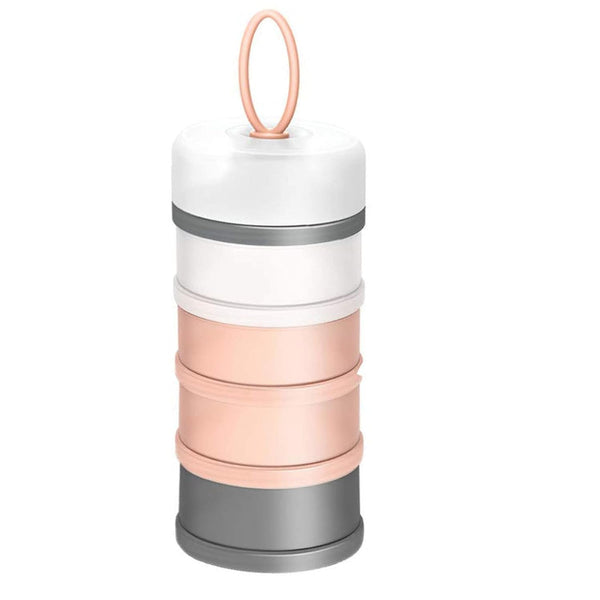 Kaptin Formula Dispenser,Non-Spill Portable Stackable Baby Milk Powder Dispenser,Snack Storage Container,BPA Free,4 Feeds
