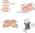 Ioffersuper 12 Set, pcs Wooden Train Track Male-Male Female-Female Bump Tracks, Bridge Pier Track(Random Colour),Cross