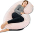 INSEN Pregnancy Pillow,Maternity Body Pillow with Velvet Cover,C Shaped Body Pillow for