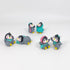 6 Pcs Cute Penguin Action Figurines Dolls Toy Miniature Penguin Cake Topper Collection for Fairy Garden