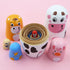 Winterworm Set of 6 Farm Animal Nesting Dolls, Wooden Russian Doll Matryoshka for Easter Christmas Birthday Gift