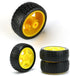 ThtRht 8 Pack 1:48 TT Motor Wheels Replacement Smart Car Robot Wheel Tyres Model Gear Spare Parts for Gearbox RC Chasis