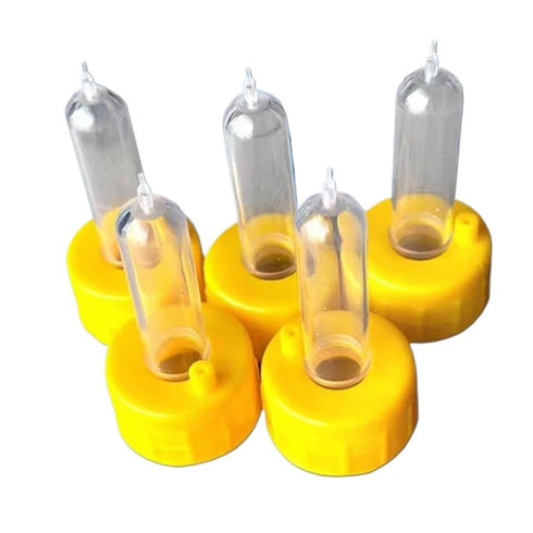 Bingche 50pcs Durable Small Animal Drink Cow Calf Screw On Bottle Lamb Puppy