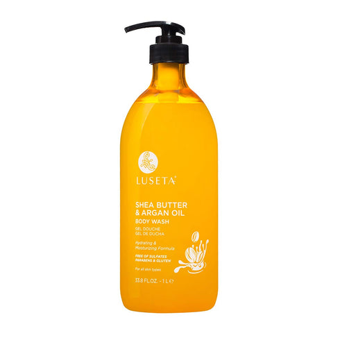 Luseta Shea Butter & Argan Oil Body Wash, Moisturizing Body Wash Formulated