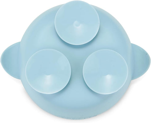 PandaEar 3 Pack Baby Suction Bowls - Stay Put Silicone Food Bowl for Babies Led Weaning, BPA-Free (Blue/Green/Brown)