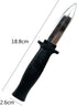 3pcs Retractable Fake Knife Toy, Realistic Plastic Prop Dagger with Black Handle for Halloween Party Cosplay Prank