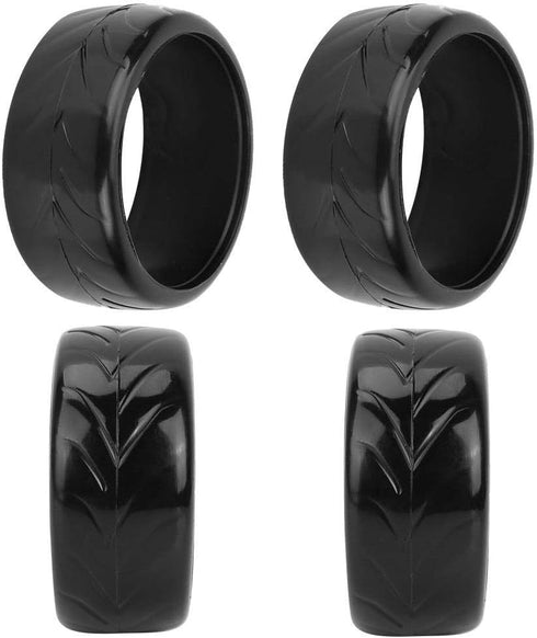 VGEBY1 4PCS RC Drift Hard Tires, 26mm RC Racing Speed Hard Drift Tires for 1/10 RC Drifting Car Accessory