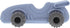 Nuby Silicone Teether Toy for Babies Textured Teething Car with Moving Wheels, Easy to Hold, Soothes Sore Gums
