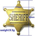 iMagitek 2 Pack 2.6 Inch Mental Western Sheriff Badge for Kids Party Favors and School Carnival Prizes