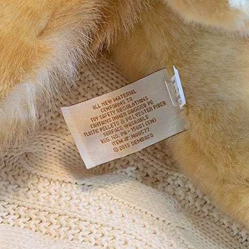 DEMDACO Large Maine Coon Cat Striped Ginger Plush Stuffed Animal Toy