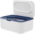 Wipes Dispenser Storage Box with Weighted Tray - Outdoor & Nursery Wet Wipe Holder, Trading Card Storage Box Size