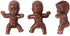 60 Mini Plastic Baby Dolls 1 Inch for Baby Shower Party Favors, Decorations, Crafting Non-Edible Cake Toppers (Dark)