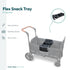 X2 (X2 WONDERFOLD X Series Snack Tray for Stroller Wagon with Flip-Out Cup Holders to Maximize Space, Easy Install