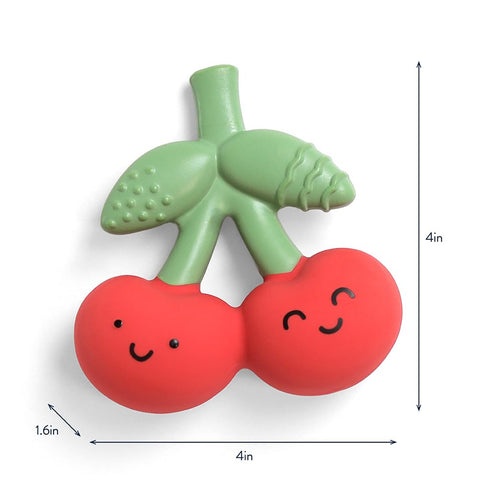 Itzy Ritzy Natural Rubber Teether BPA-Free Soft & Durable Infant Teething Toy, Easy for Little Hands to Grab & Squeeze
