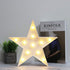 LED Marquee Star Sign Night Light, Battery Operated Star Shaped Desk Lamp for Kids, Nursery Room Decor