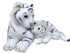 Wild Republic Mom & Baby White Tiger Plush, Stuffed Animal, Plush Toy,