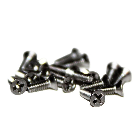 Teak Tuning Extra Long (6mm) Fingerboard Truck Screws, Stainless Steel, Pack of 8 -