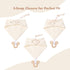 COOROBIN 6-pack 100% Baby Bandana Drool Bibs - Cotton Baby Bibs with Teether for Teething