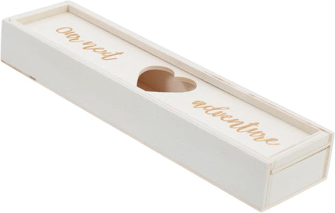 FELTECHELECTR Unique Pregnancy Test Holder Wooden Announcement Box Elegant Decorative Container for