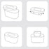 flexman 7.87x4.72x3.86in 21cmx13cmx12cm) Baby Wipe Warmer, PC Material Top Heating Lock Moisture Wet Wipes Dispenser