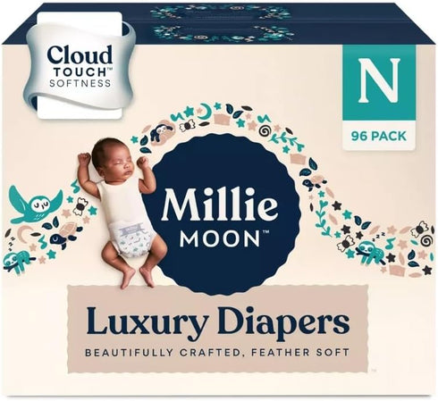 Generic Millie Moon Luxury Diaper - Size N -(96 Count)