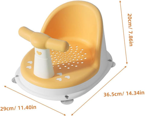 SECFOU Bath Seat for Months Anti-Slip Bathtub Support Chair with Compact Lightweight Design Safe Sitting Bath for Small