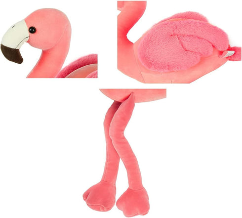 16 Inch Soft Pink Flamingo Stuffed Animal - Plush Toy for Home Decor and Gifts for Kids