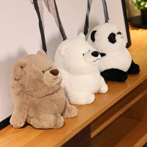 Cute Sitting Panda Stuffed Animals, Soft Plush Toy for Kids, Birthday Gifts