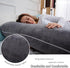 60 Inch Pregnancy Pillow for Sleeping, Extra Large U Shaped Body Pillow, Maternity Pillow for Pregnant Women