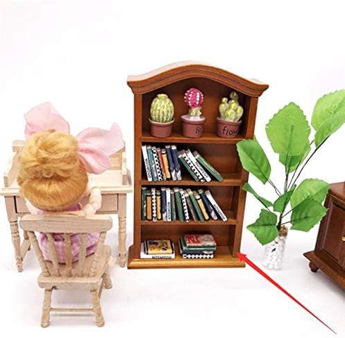1:12 EatingBiting Adult scene Handmade Dollhouse Miniature Furniture Wooden Bookcase Wood Shelf Cabinet Mini Wooden
