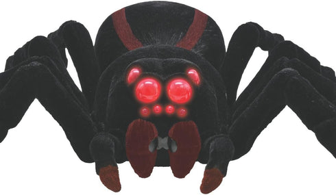 8 2 SPIDER01 LEXiBOOK, Realistic Remote Controlled Tarantula/Spider, Hairy Legs, mandibles, Light Effects in The Eyes