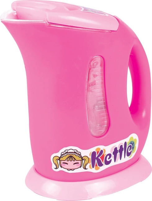 PowerTRC Kitchen Appliance Playset with Light & Sound | Kids Toy Kettle, Coffee Maker, Mixer & Accessories