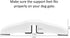 NXN-HOME Support Feet for 360 Degree Configurable Pet Gate Collection, White, A Pair