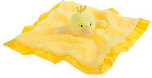 Apricot Lamb Stuffed Animals Duck Security Blanket, Infant Nursery Plush Baby Lovey 13 Inches