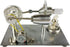 Qing Shuang Stirling Engine Steam Engine Physics Experiment, Educational Toy Generator with Colorful LED