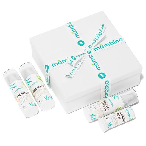 Set 4pc Set, Set Mambino Organics Baby Arrival Essential Care Gift - Organic Baby Care Kit, Vegan & Cruelty-Free Ideal