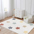 Poowe -4Ft 6Ft Large ABC Rug for Kids Room Boy & Girl - Colorful Alphabet Circle Area for Playroom, Nursery, Classroom