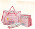Mummy Set Multi-function Bag Tote Diaper Bag Changing Pad Tote Bottle Holder Large Capacity Car Pattern