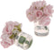 Zhuluck 2 Pcs Dollhouse Miniature Flowers Dollhouse Mini Vase with Flower Dolls House