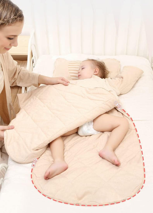 CYUURO 3-Way 100% 3.5 Baby Wearable Blanket Sleeping Bag Sack for Toddler Baby Girl Boy Unisex Zipper Baby Sleep Sack