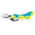 Nuby 2 Piece Stainless Steel Utensil Set, Blue/Green, 2 Count