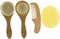 YARNOW Hair Brush and Comb Set Silicone Bath Scrubber for Newborns Soft