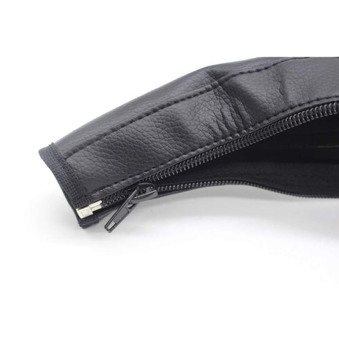 MINILUJIA Universal Baby Stroller Armrest Bumper Handlebar Sleeve Cover DustProof PU Leather Case Black