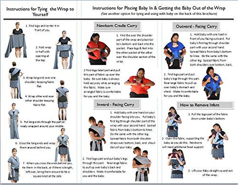 Baby Carrier Wrap Soft, Stretchy, Cotton Baby Wrap, Baby Sling, Nursing Cover Up for use with Newborn-Toddler: Evenly