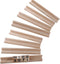 Vctitil 8 Pack Wooden Domino Trays,Domino Racks,Wooden Scrabble Tile Holder,Word Tray,7.48x0.9x0.7inch, for