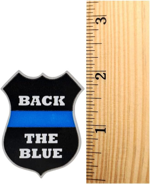 Police Support Back The Blue Badge Stickers - Blue Lives Matter Support Stickers, 1 Roll of 250